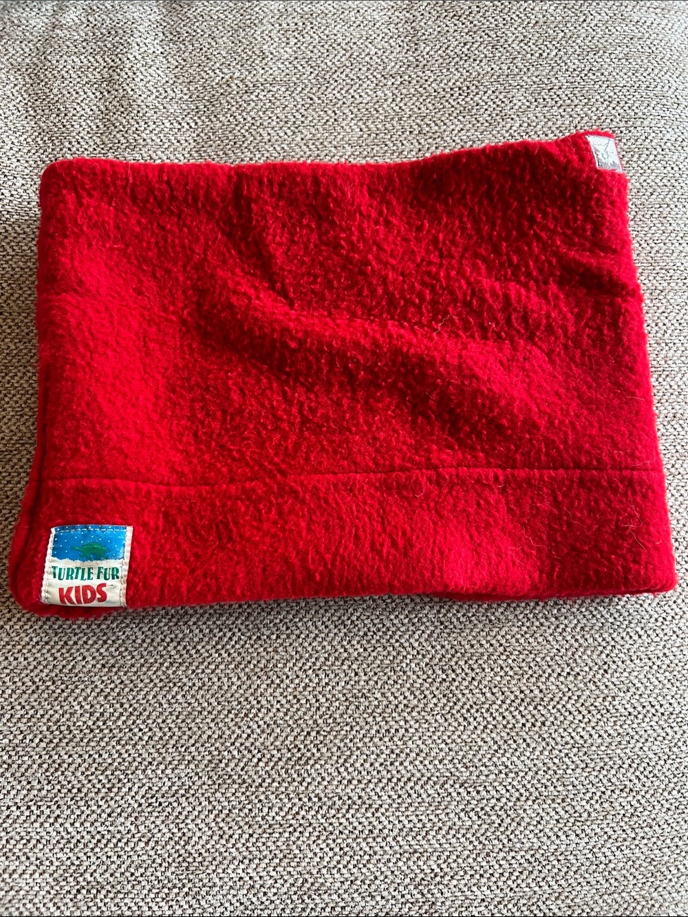 Turtle Fur Kids Red Fleece Neck Warmer